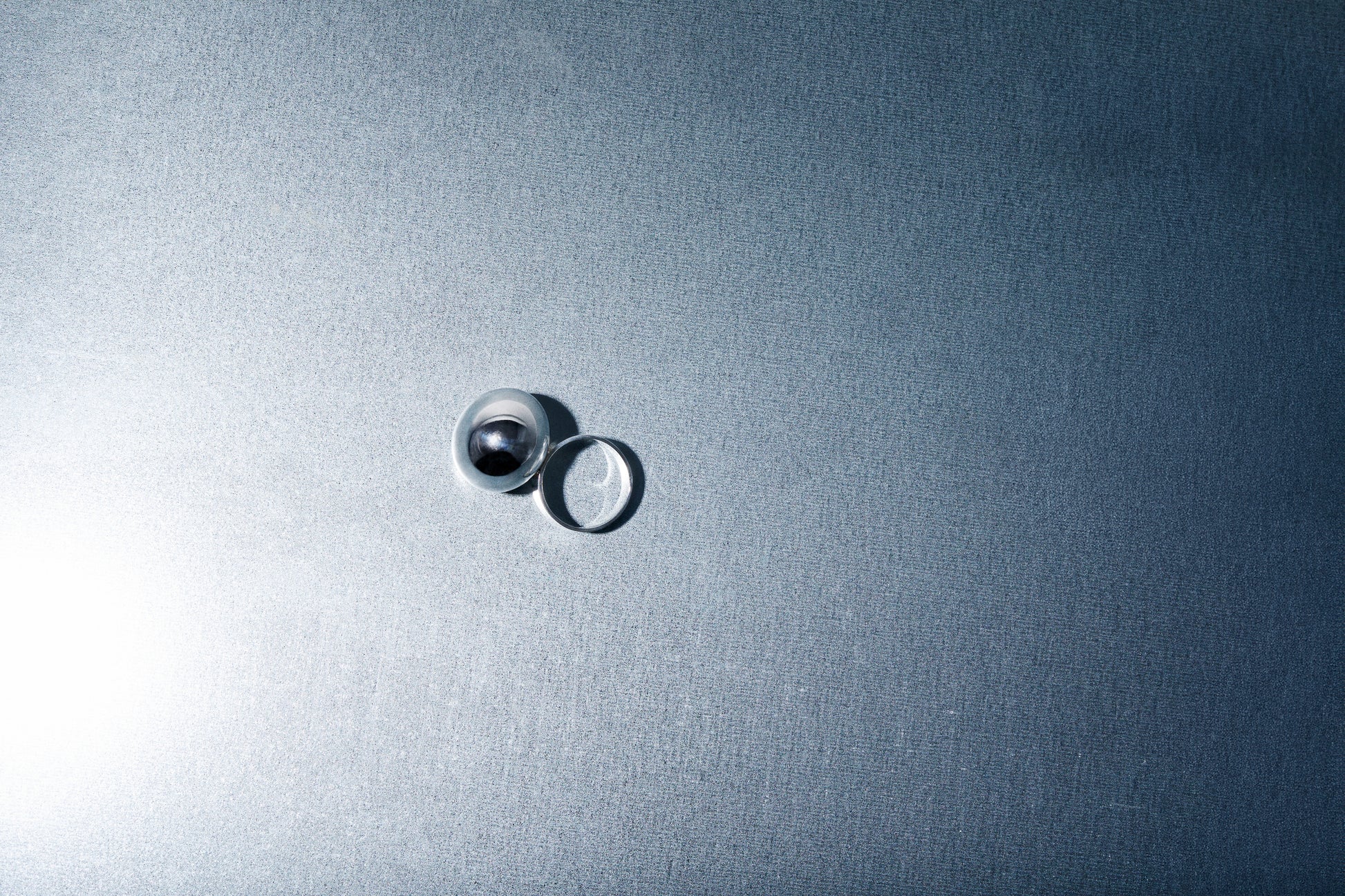 MH 925 Ellipse Ring II recycled sterling silver minimalist design