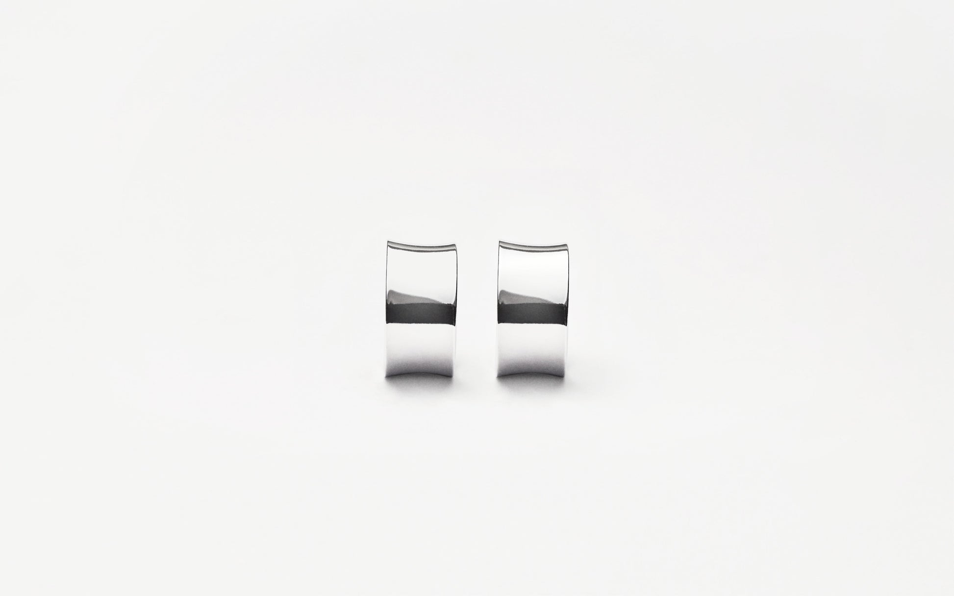 MH 925 Arc Earrings Narrow recycled sterling silver minimalist design