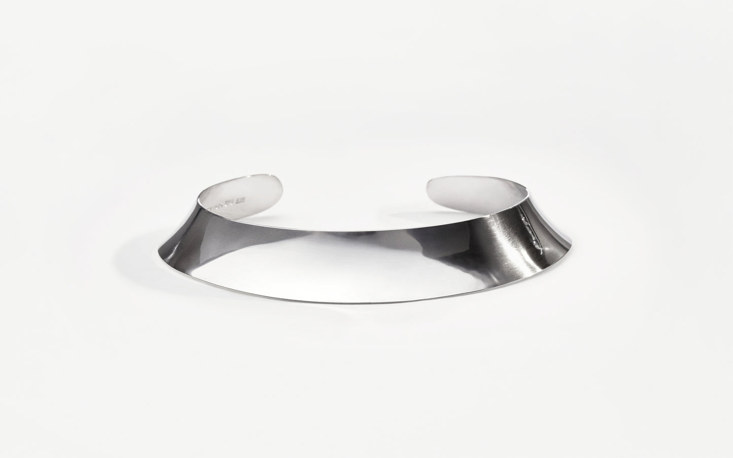 MH 925 Crescent Necklace recycled sterling silver minimalist design