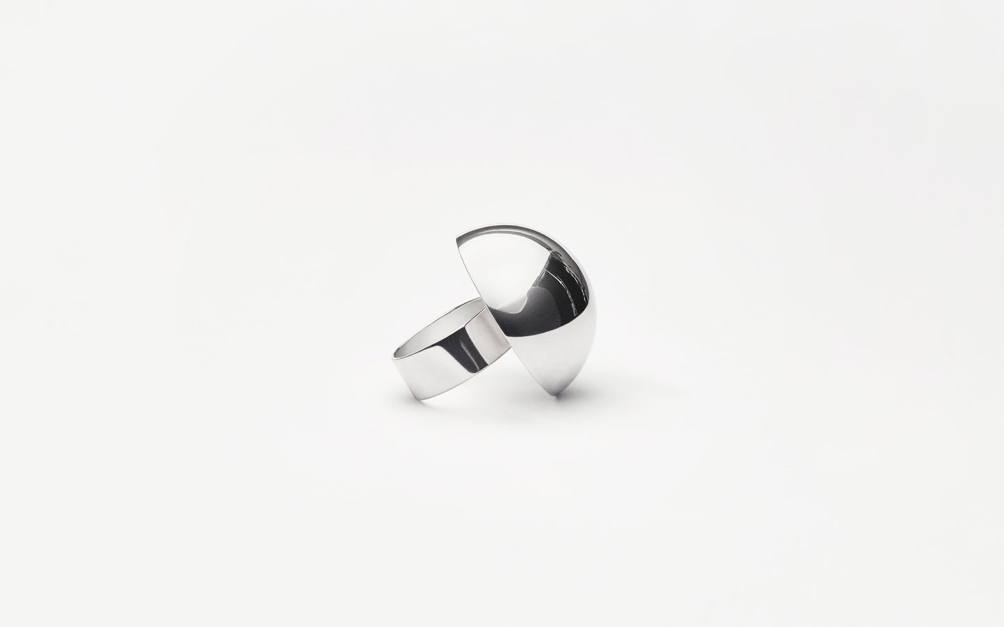 MH 925 Dome Ring recycled sterling silver minimalist design