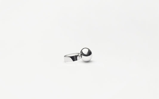 MH 925 Ellipse Ring I recycled sterling silver minimalist design
