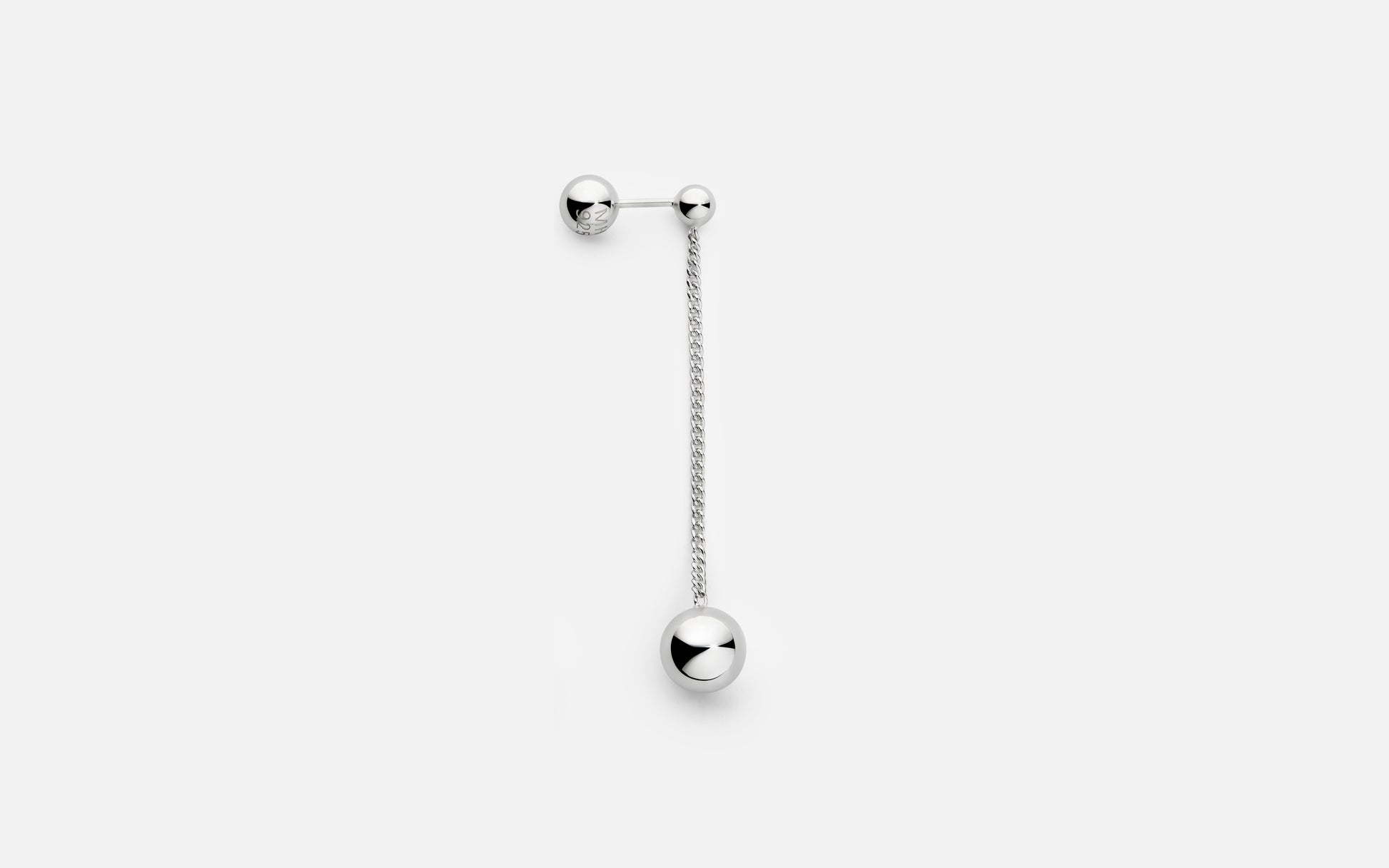 MH 925 Pendulum Earring I recycled sterling silver minimalist design
