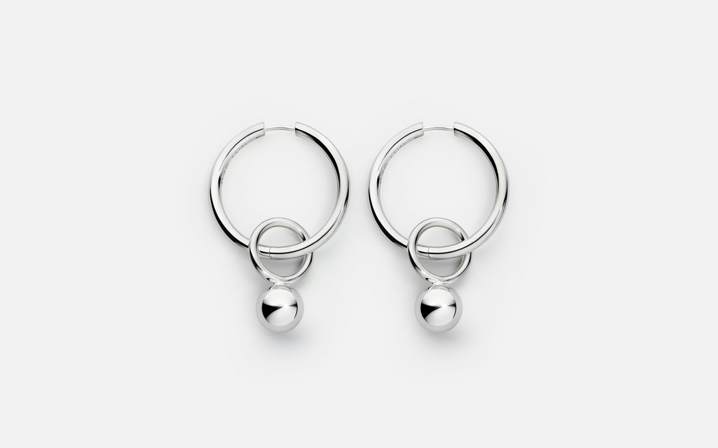 MH 925 In Orbit Earring recycled sterling silver minimalist design